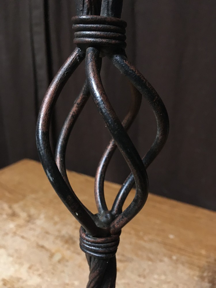RUSTIC METAL BRONZE & BLACK BRANCH CANDLESTICK 18" / WRONGWAY052