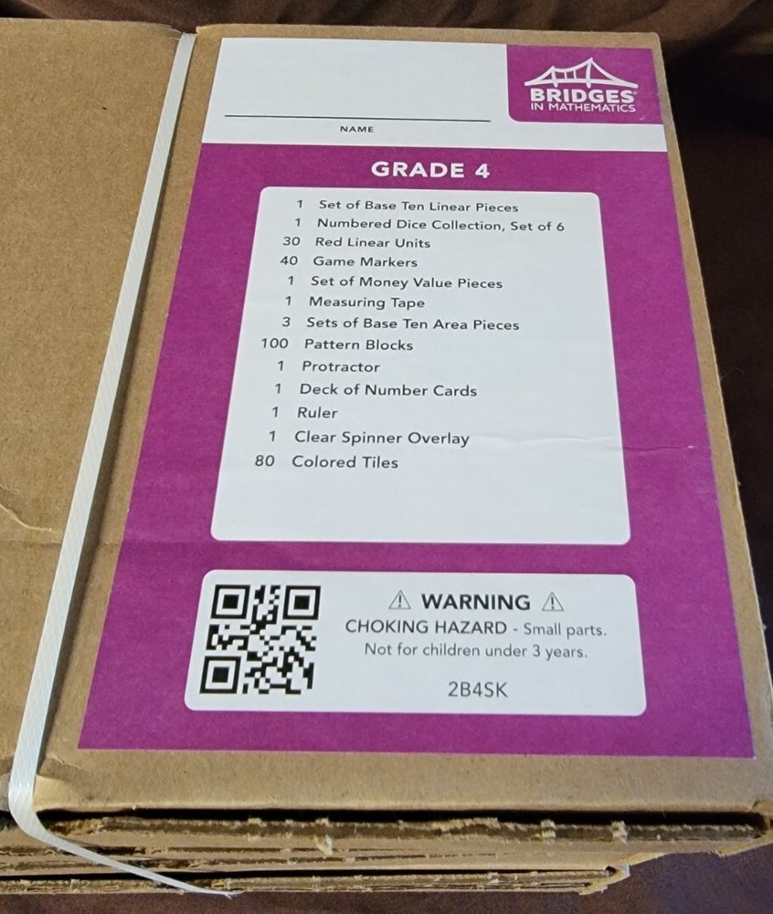 Bridges In Mathematics 4th Grade Student Learning Kit Math Manipulatives