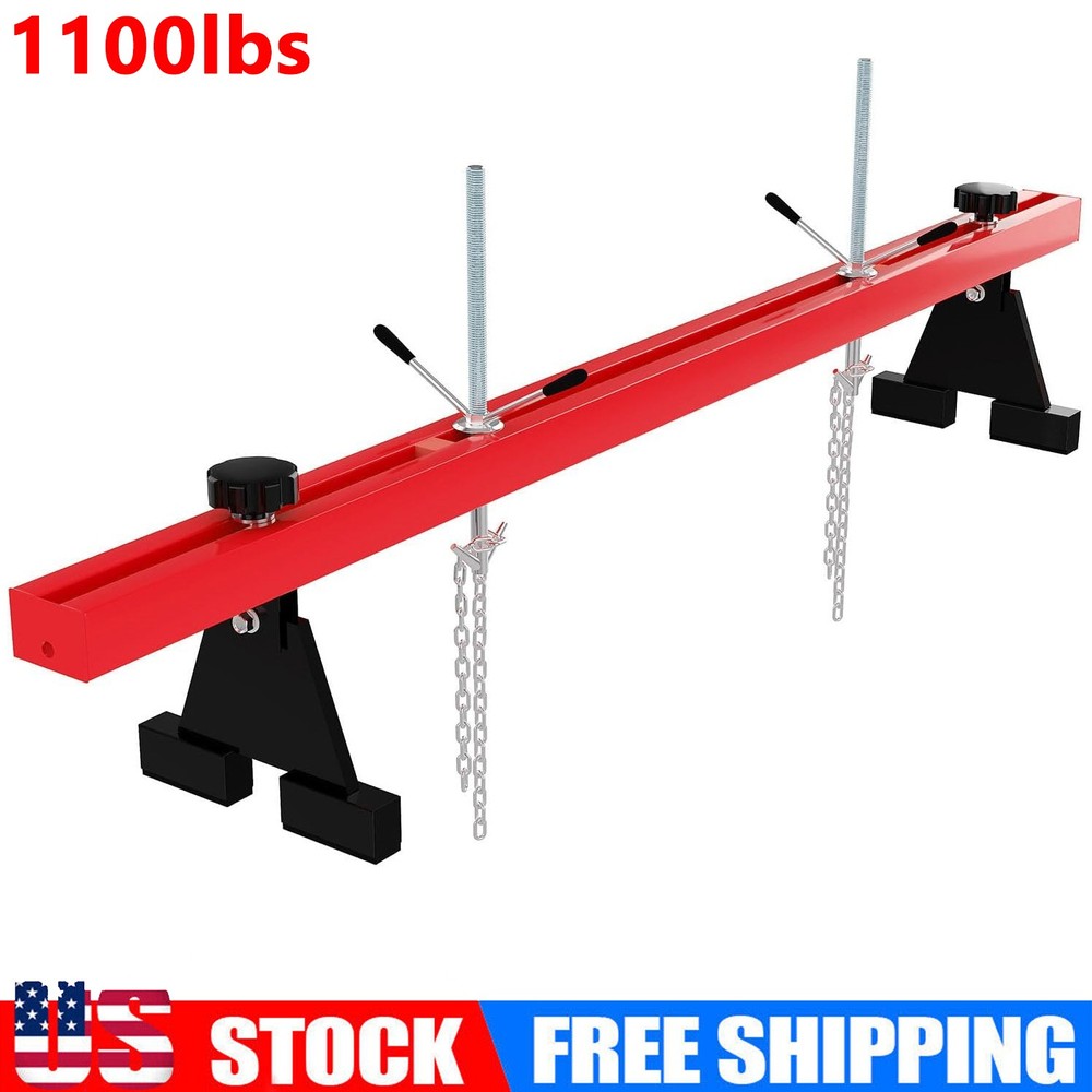 Engine Support Bar 1100 LBS Capacity Motor Transverse Bar Engine Load Leveler