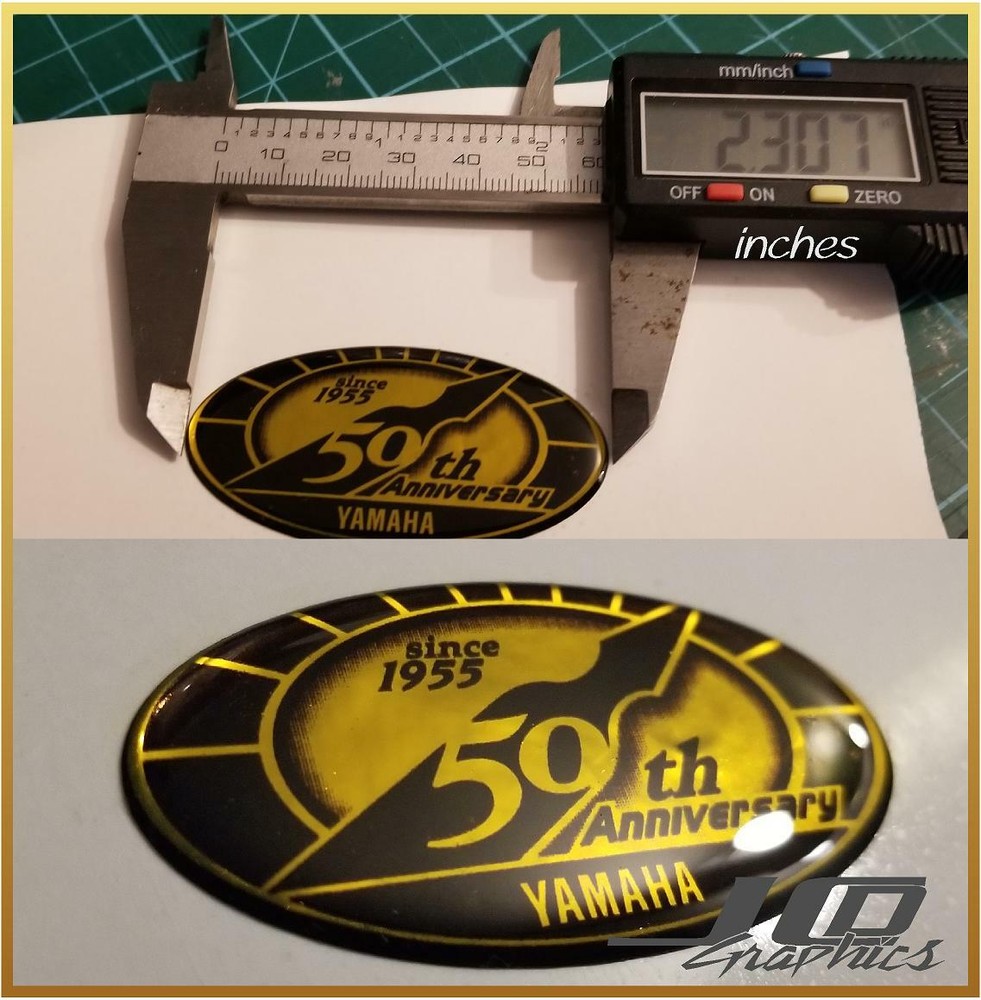 yamaha 50th anniversary sticker decal