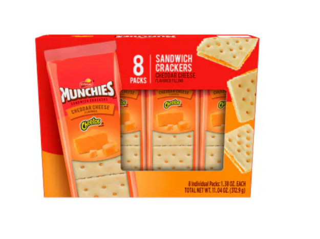 Munchies Cheddar Cheese Cheetos Crackers Sandwich Crackers
