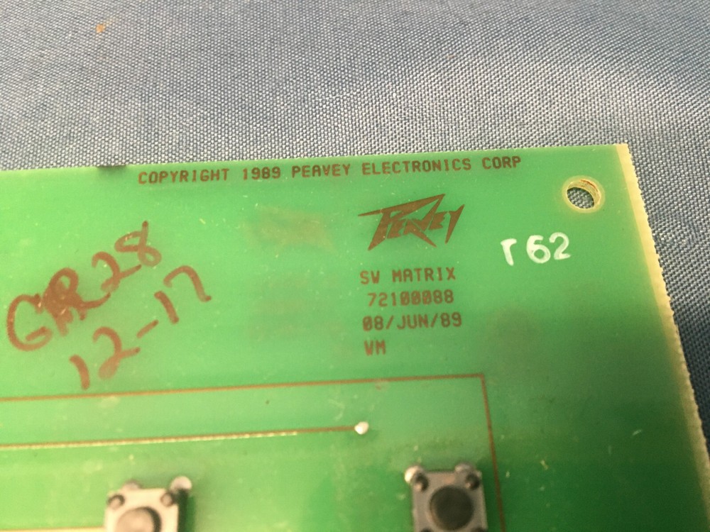 Peavey DPM-3se Keyboard Panel Switch Matrix Board