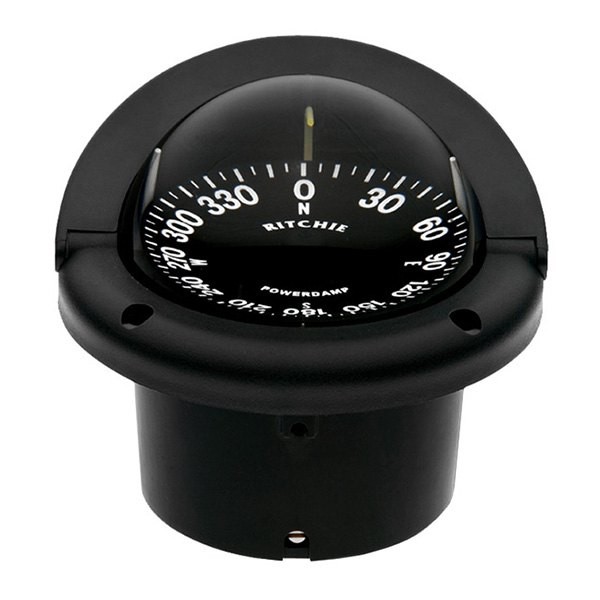 Ritchie HF742 Helmsman Black Flush Mount Compass