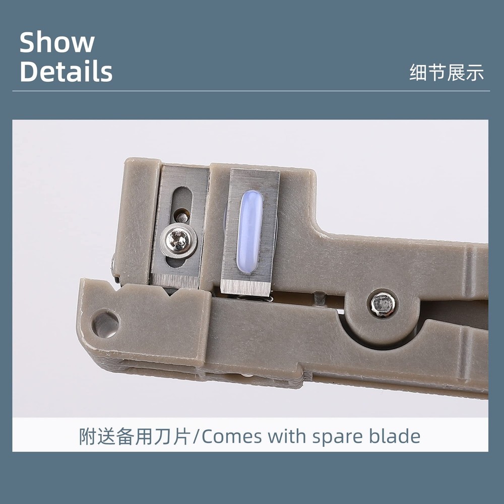Fiber Optical Cable Stripper Tool 45-162 Wire Coaxial Copper Cable Stripping ...