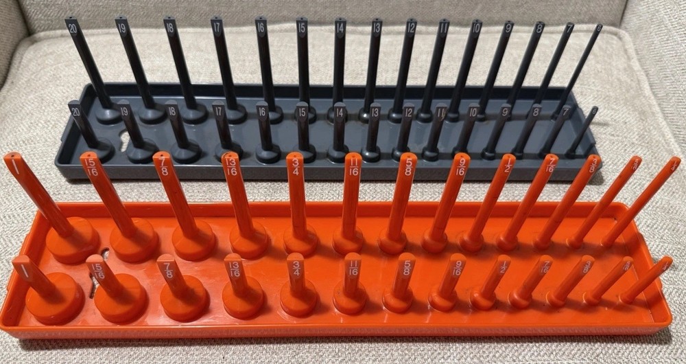 Matco Tools 3/8 Socket Organizer Set SAE & Metric Deep/Shallow USA