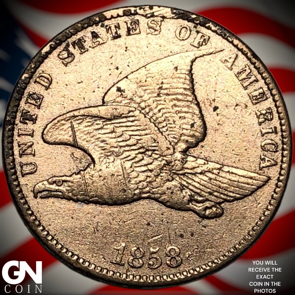1858 Flying Eagle Cent Penny Y5614