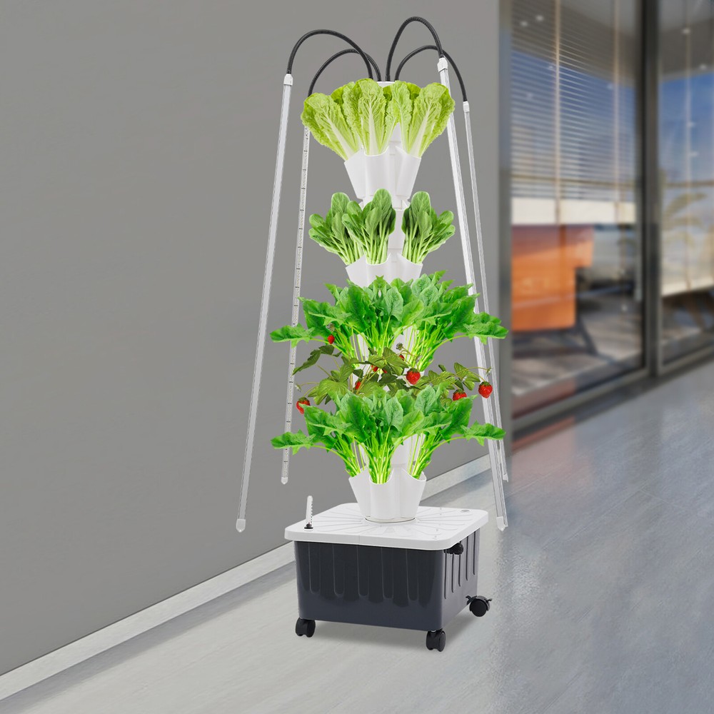 Hydroponics Vertical Growing Kit with Grow Lights Hydroponic Growing Kit Home US