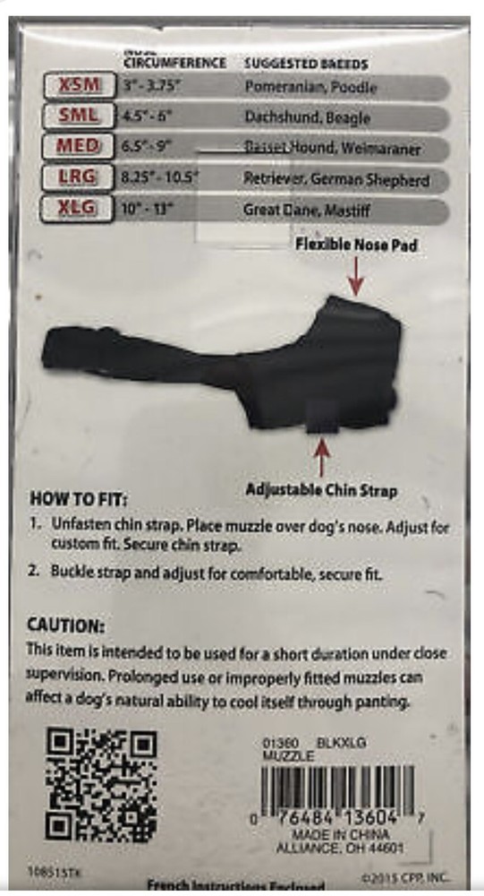 Muzzle best fit comfort muzzle Small