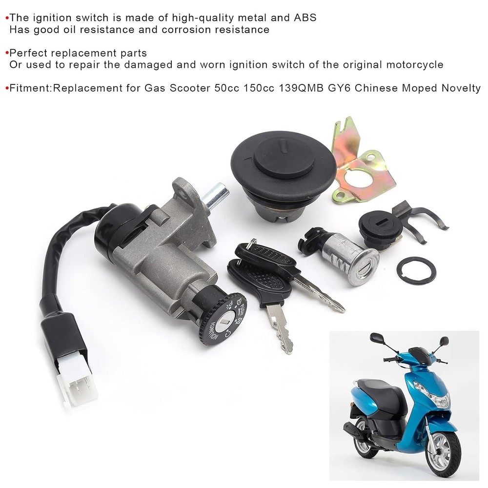 Ignition Switch Assembly, Ignition Switch Assembly Ignition Starter 4‑Wire for G