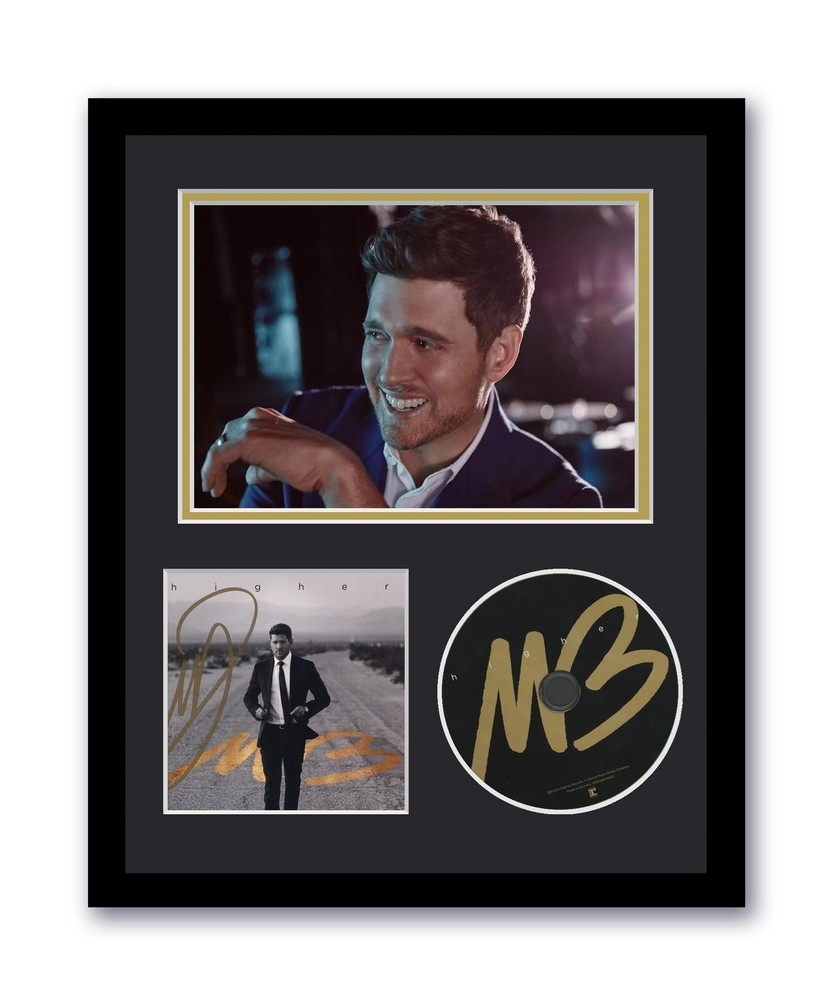 Michael Bublé Autographed Signed 11x14 Custom Framed CD Photo Higher ACOA