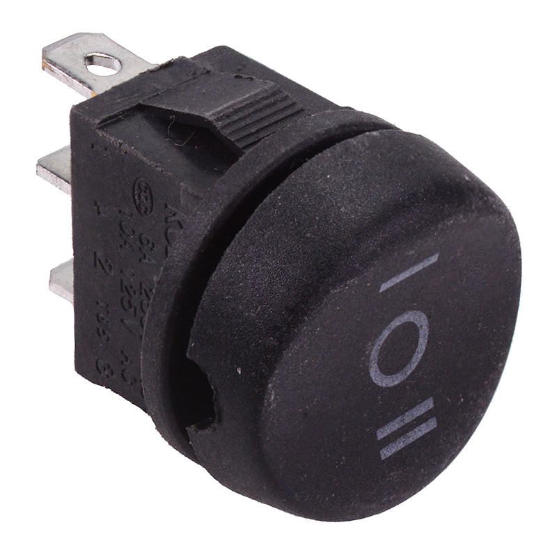 On-Off-On Round Rocker Switch SPDT