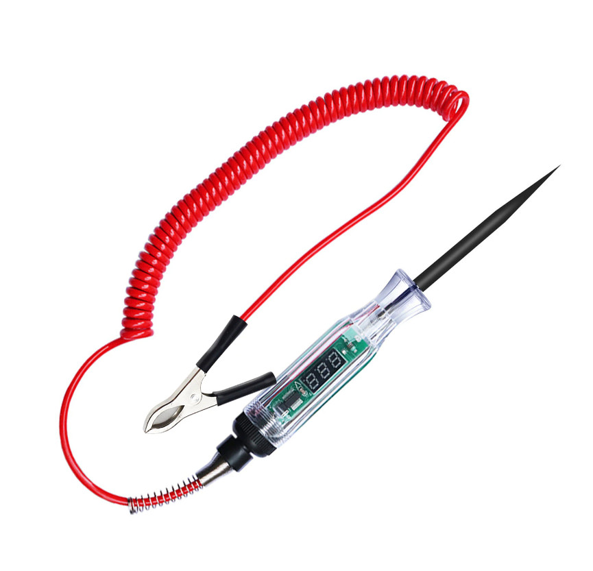 Automotive Test Light LED Digital Display Circuit Tester Voltage Display Tools