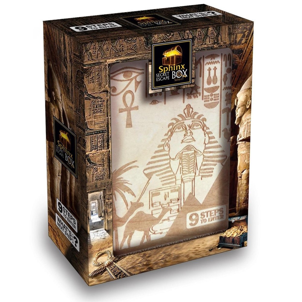 Sphinx Treasure Secret ESCAPE Puzzle Box