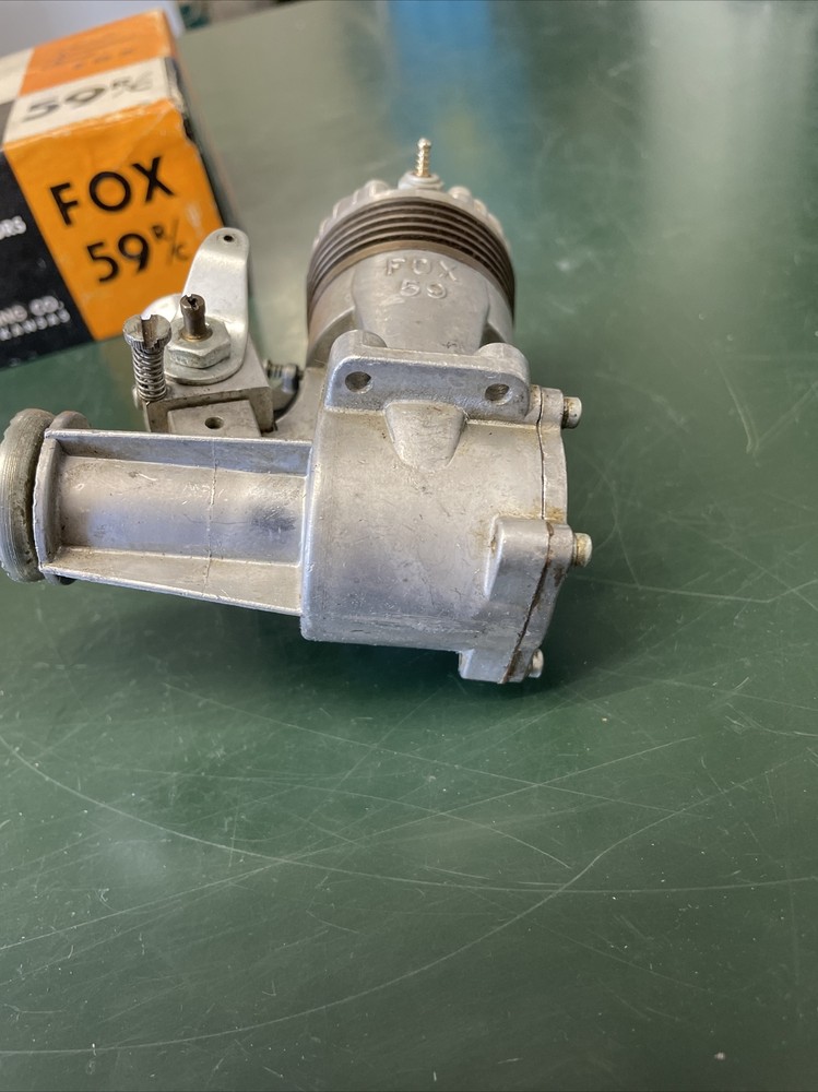 Vintage FOX 59 Throttle Controlled Nitro Model Airplane .59 cu.in Engine