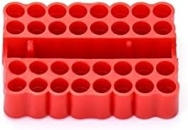 4 Pack Screw Bit Holder Storage Box 33 Hole Hex Bit Organizer