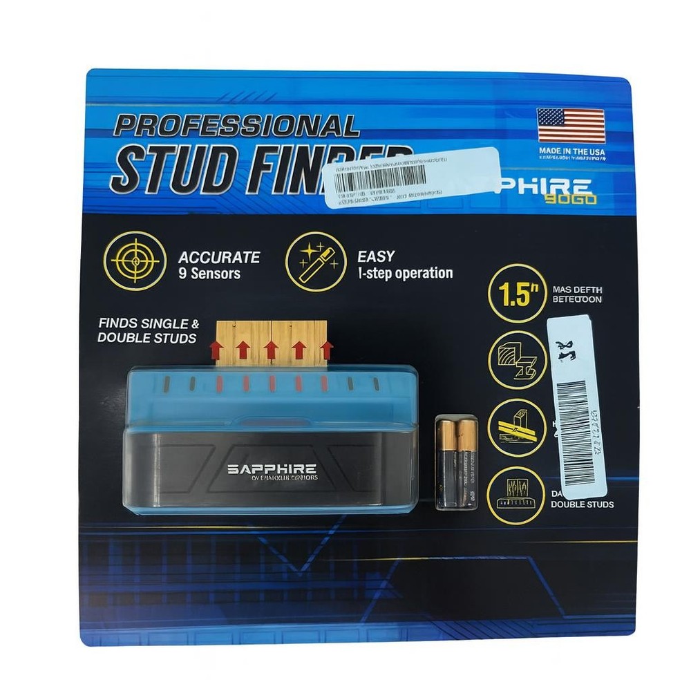 Sapphire 9000 Stud Finder Generic Blue Wall Scanner Tool