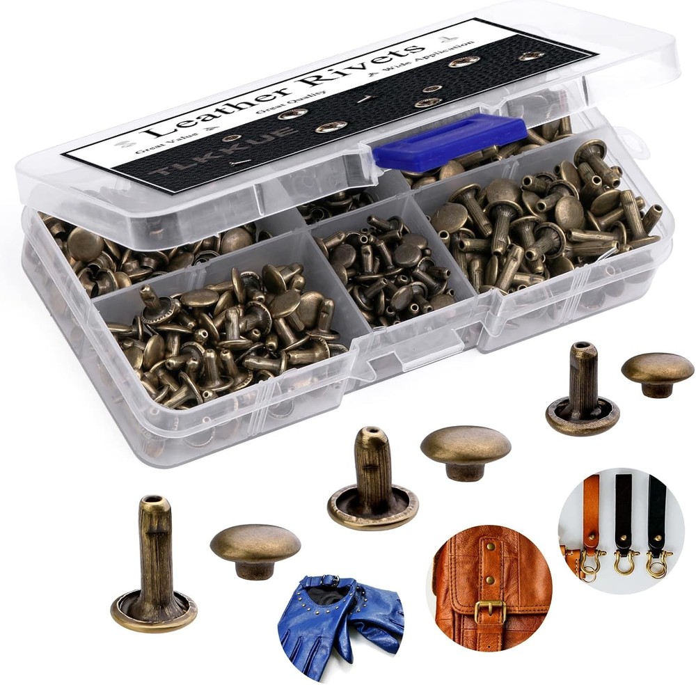240 Set Leather Craft Double Cap Rivets