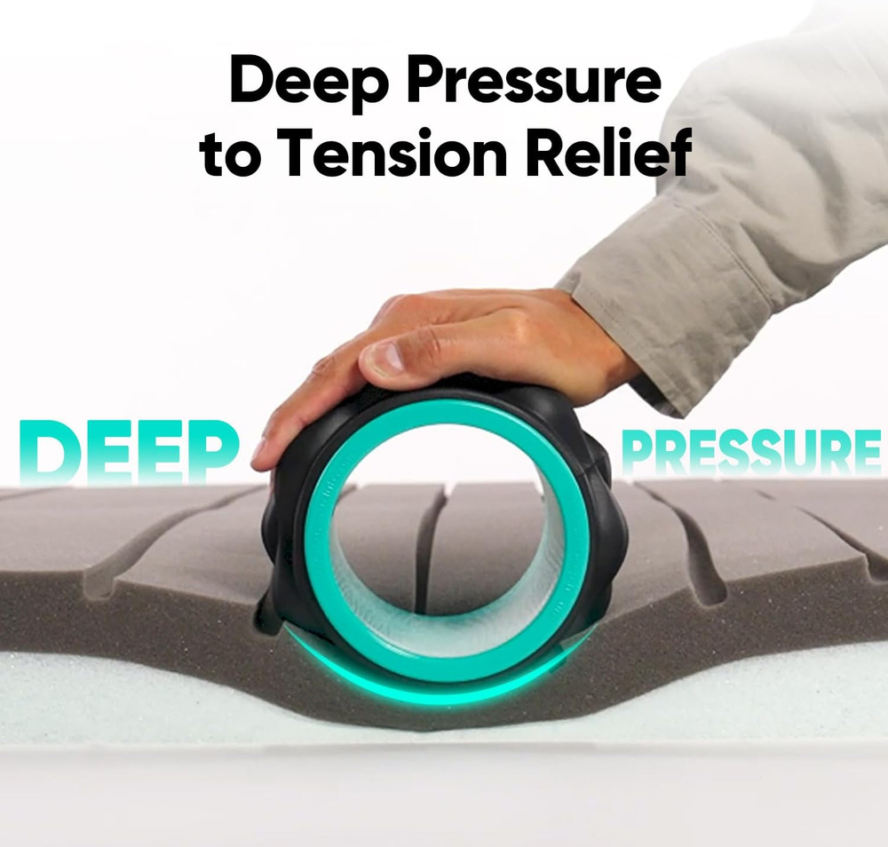Back Roller, Back Wheel Foam Roller - Targeted Muscle Roller for Deep Tissue Mas