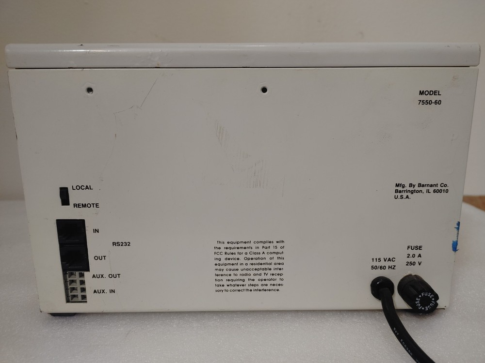 Cole Parmer Masterflex 7550-60 Computerized Drive w/ 7017-52 Pump Head