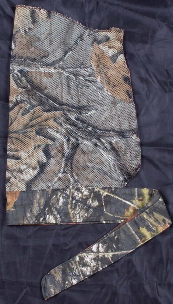 Vintage 1990s OG Brownleaf Diamond Mesh Sandana Custom Tie Back Headwrap PB