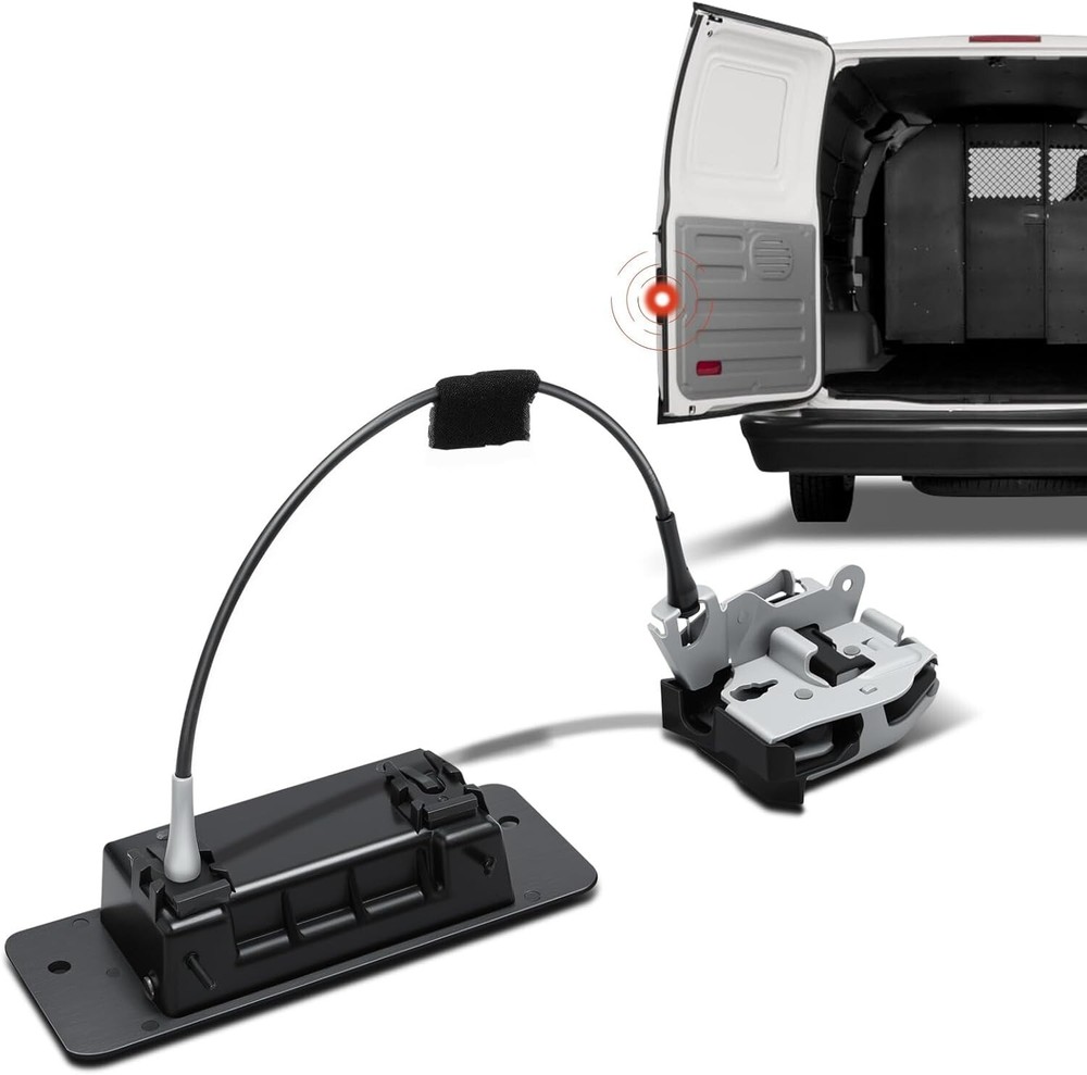 Rear Cargo Door Latch with Handle Compatible with Ford E-150 E-250 E-350