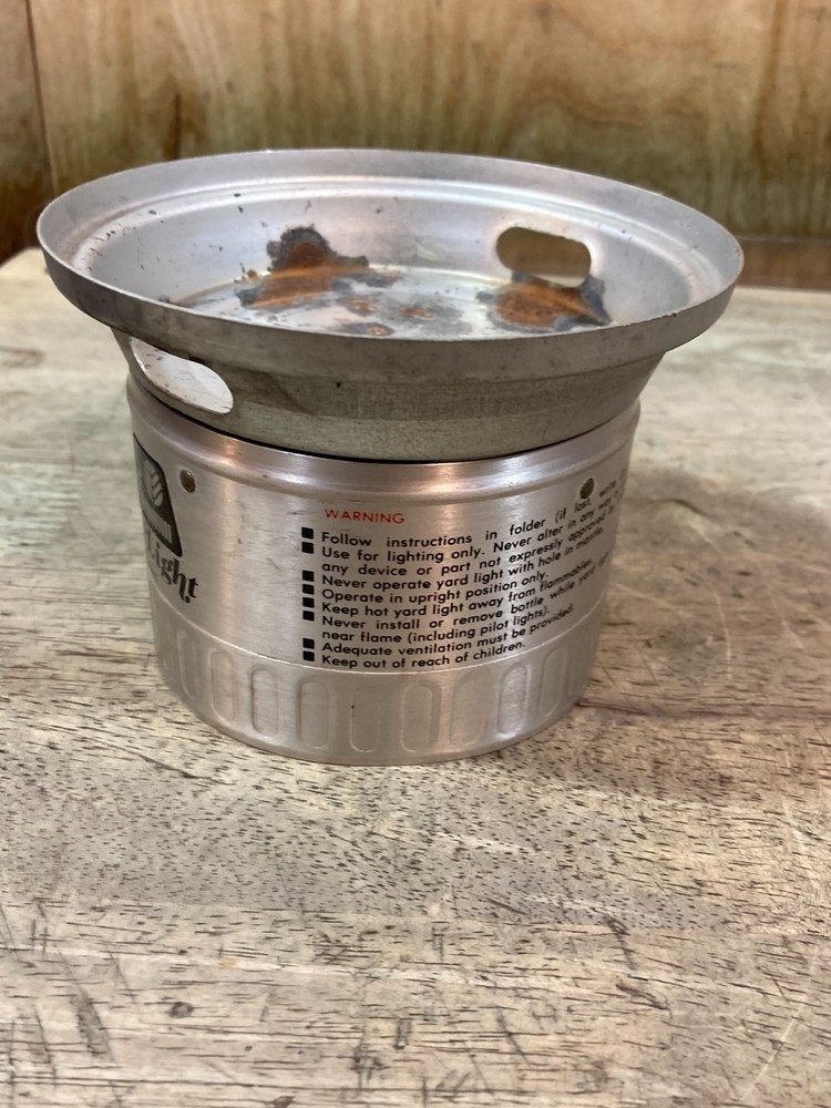 Coleman 5179 Propane Yard Light - Collar Globe Rest - Surface Rust