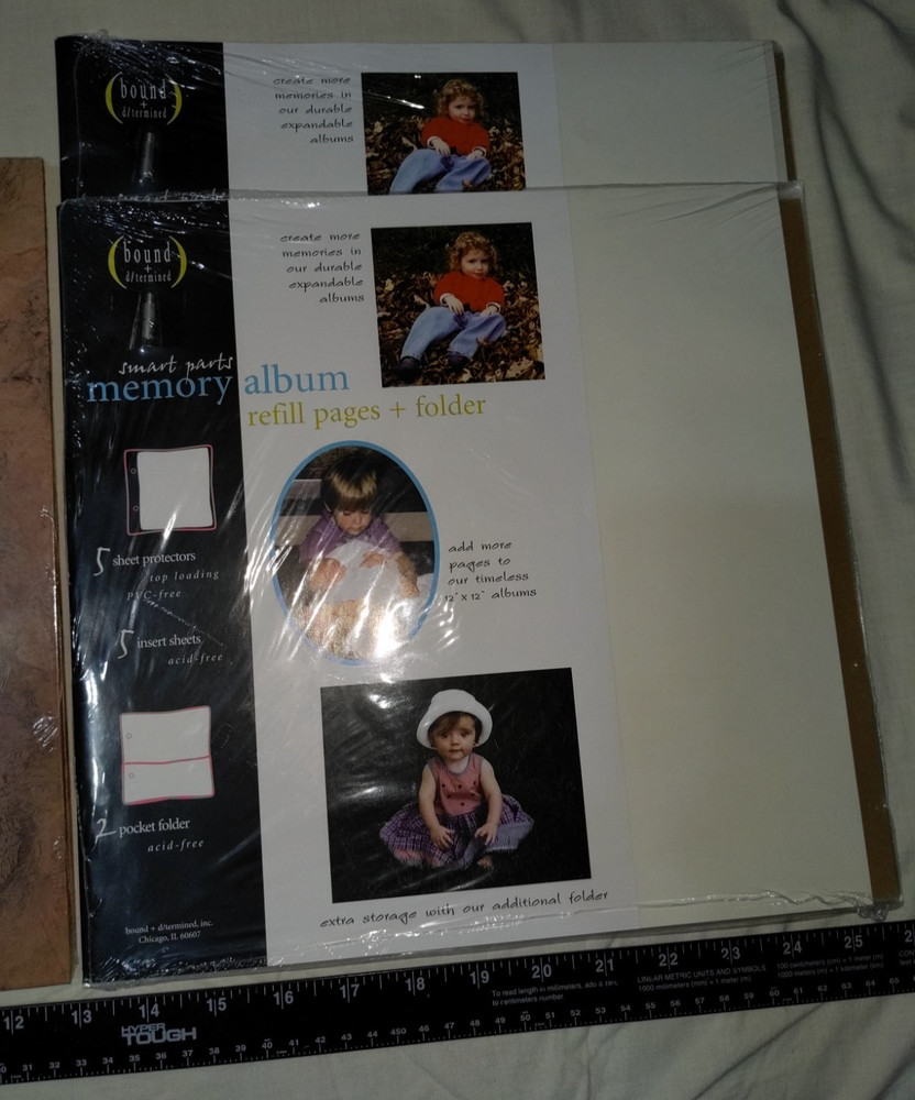 Bound + d/termined "Ever Remembered" Scrapbook Kit w/ 2x Refill Pages + Folder