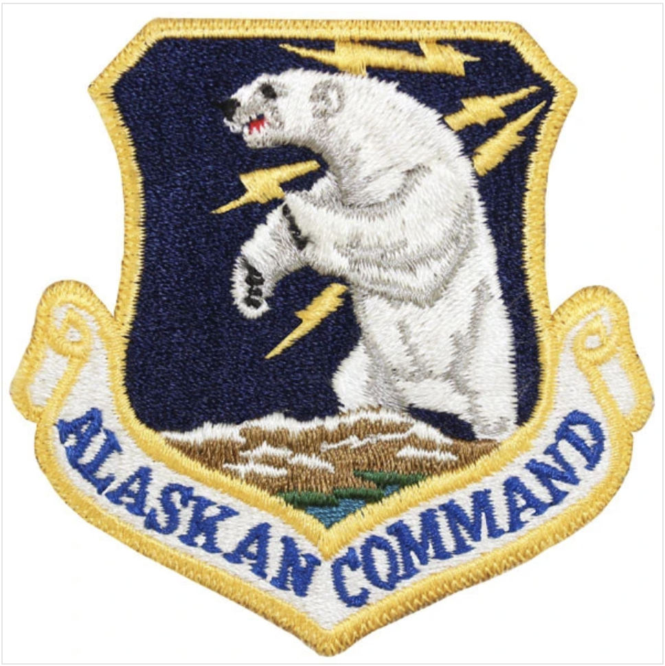 GENUINE U.S. AIR FORCE PATCH: ALASKAN COMMAND - COLOR