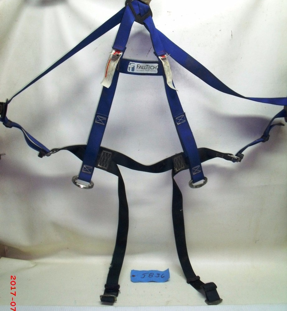 Safety Harness FallTech Contractor Full Body Roofer/Warehouse Tool Fall Tech Bra