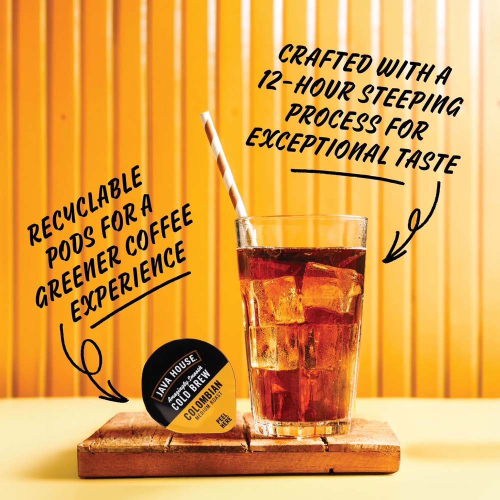 Java House Cold Brew Coffee Concentrate Single Serve Liquid Pods-1.35 Fluid