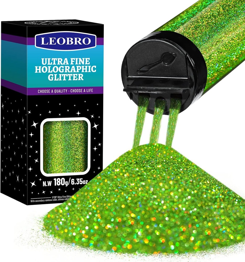 Light Green Holographic Glitter