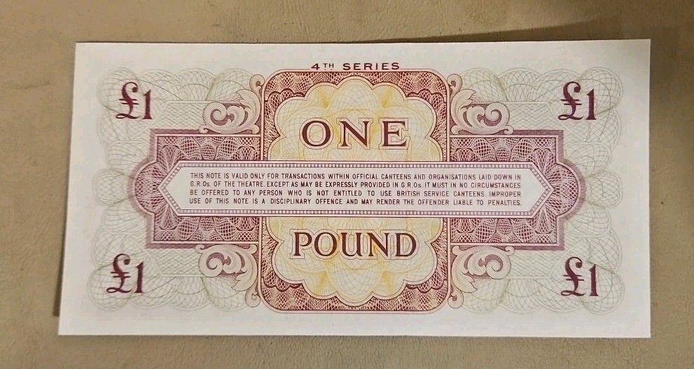British Armed Forces 1 Pound Note