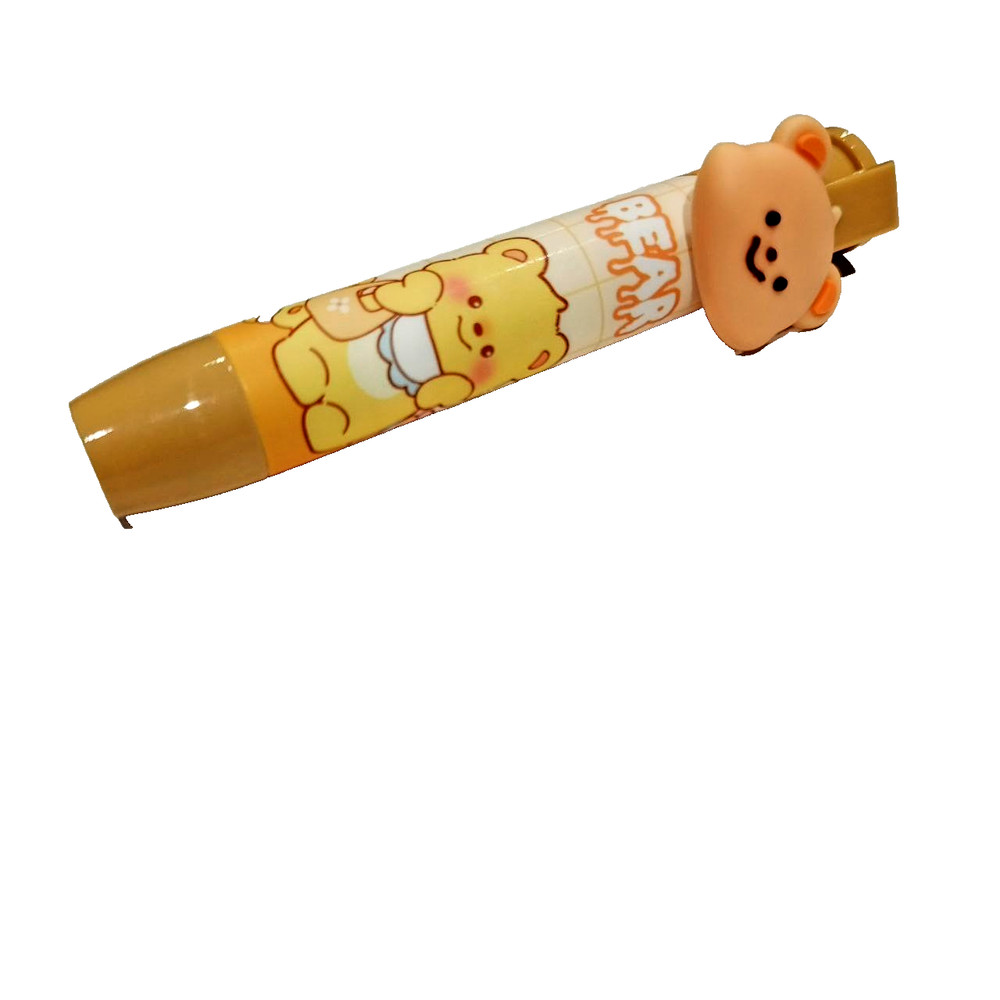 Bear Clickable Push Button Retractable Eraser