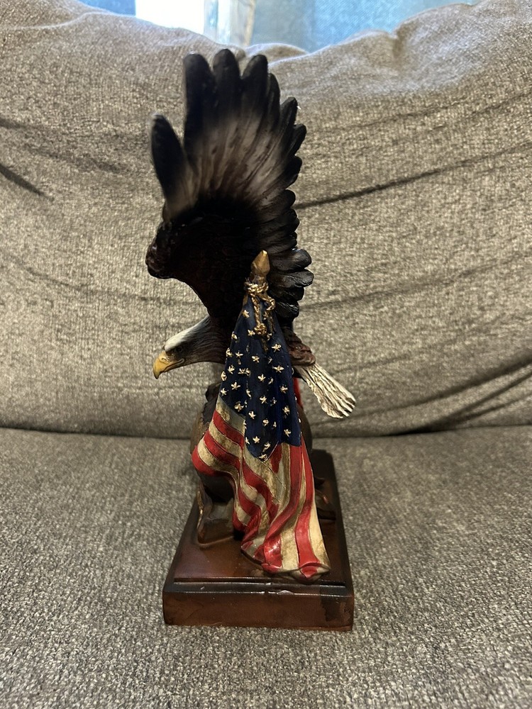 One Nation Under God Eagle With American Flags