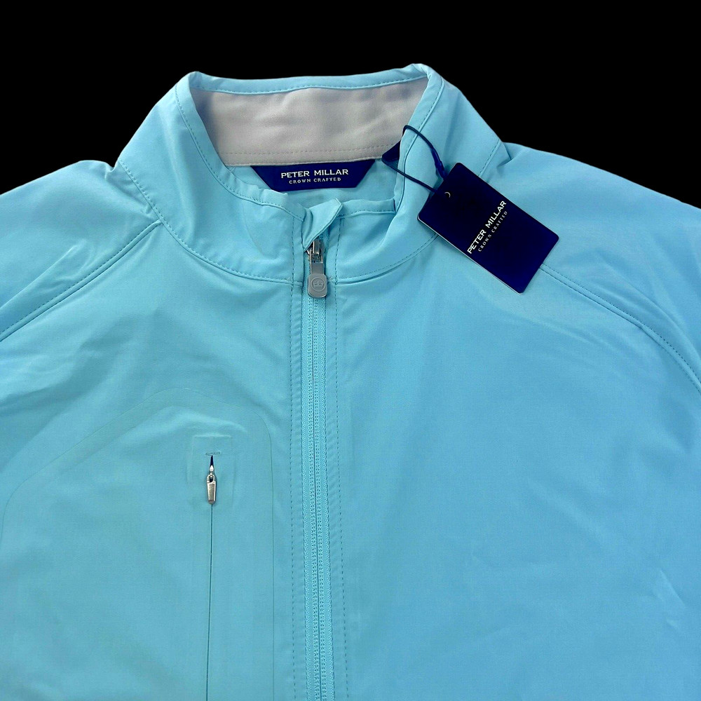 Peter Millar Crown Crafted Flex Adapt Wind Cheater Full Zip Pullover Jacket LRG