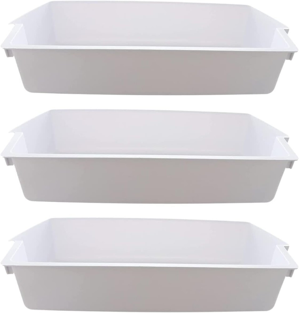 WP2187172 Refrigerator Door Bin Replacement Whirlpool/Kenmore - WHITE 3-PACK