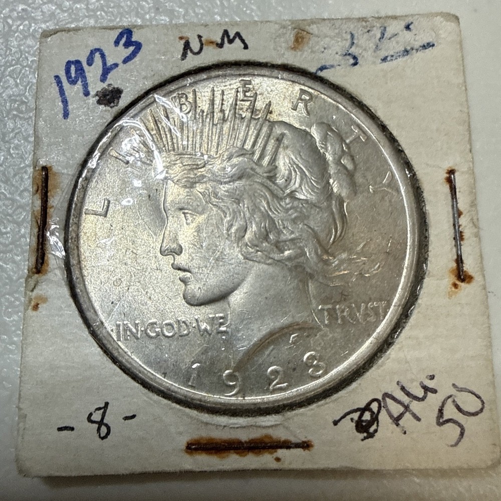 1923 Peace Dollar In AU Condition
