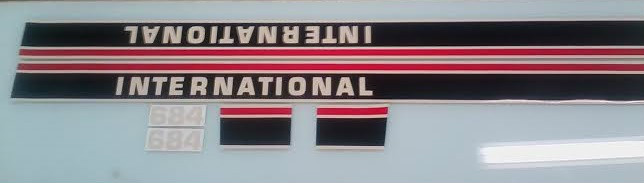 International 684 Hood Decals