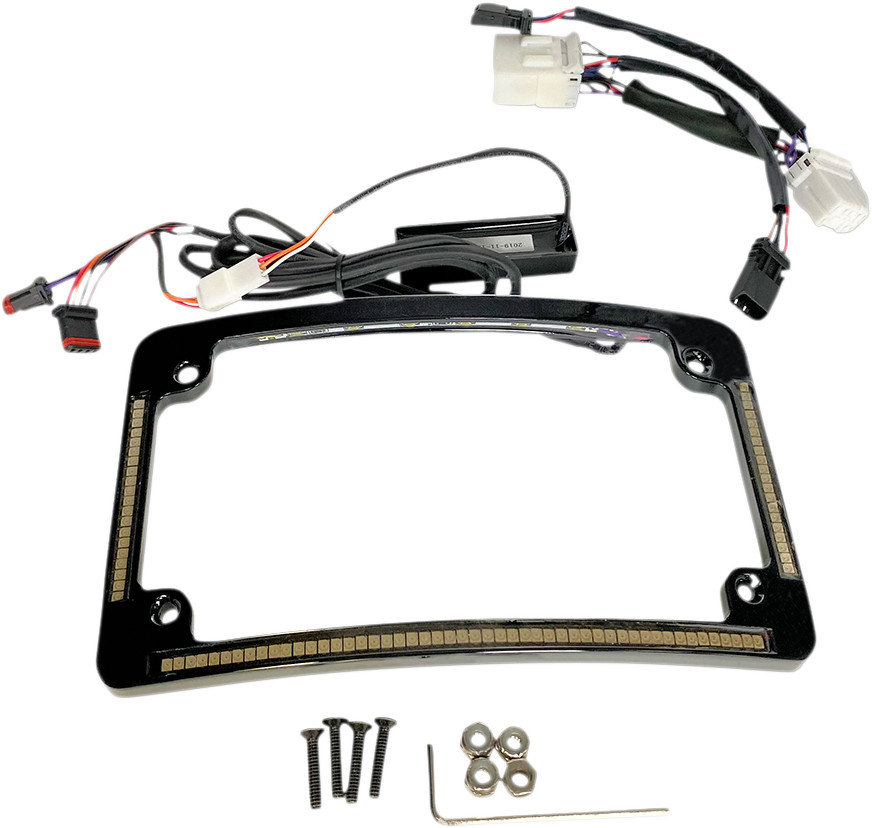CUSTOM DYNAMICS All In One License Plate Frame - Black TF05-HD-B