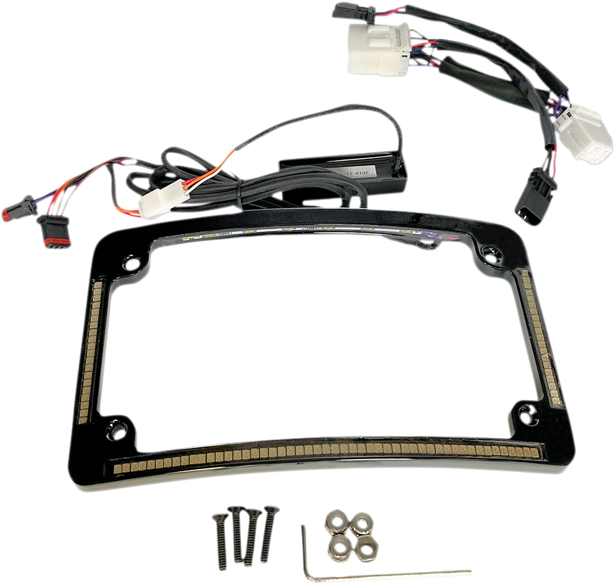 CUSTOM DYNAMICS All In One License Plate Frame - Black TF05-HD-B
