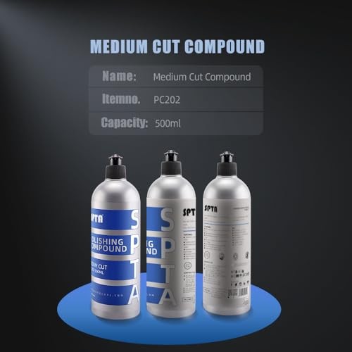 Medium Cut Polishing Compound, 16.91oz 500ml (16.91oz) Medium Cut Compound