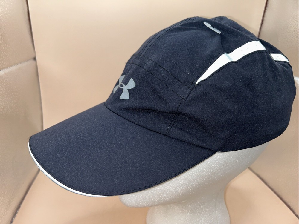 UNDER ARMOUR Running Workout Baseball Hat Cap 5 Panel Reflective Adjustable NICE