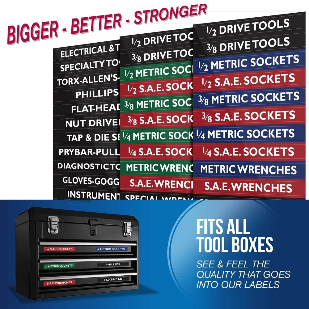 Ultimate Economy Adhesive Toolbox Labels