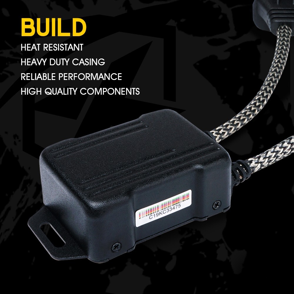 2X 9007 LED Headlight Canbus Anti Flicker Error Free Resistor Canceller Decoder