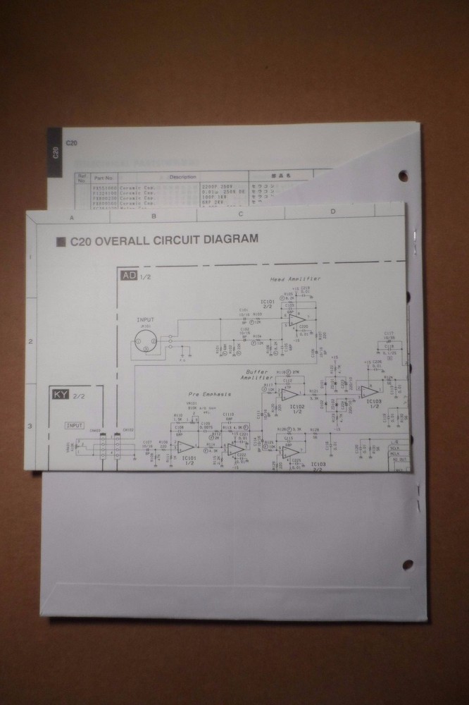 Original Yamaha C20 System Controller SERVICE Manual