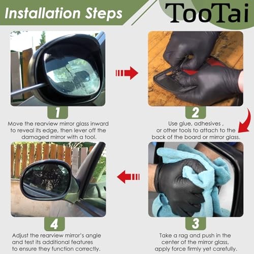 Passenger Side Replacement Mirror Glass - Compatible with Passenger Right Side