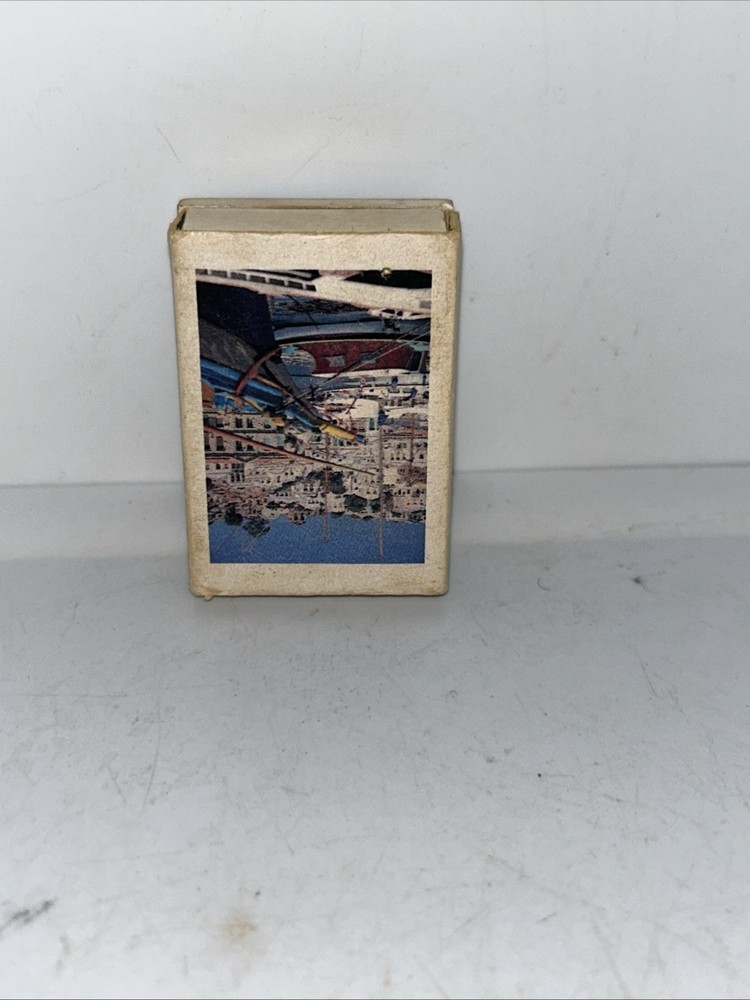 Vtg Glazed Ceramic Match Box Tile Top Greece 1.5x2”