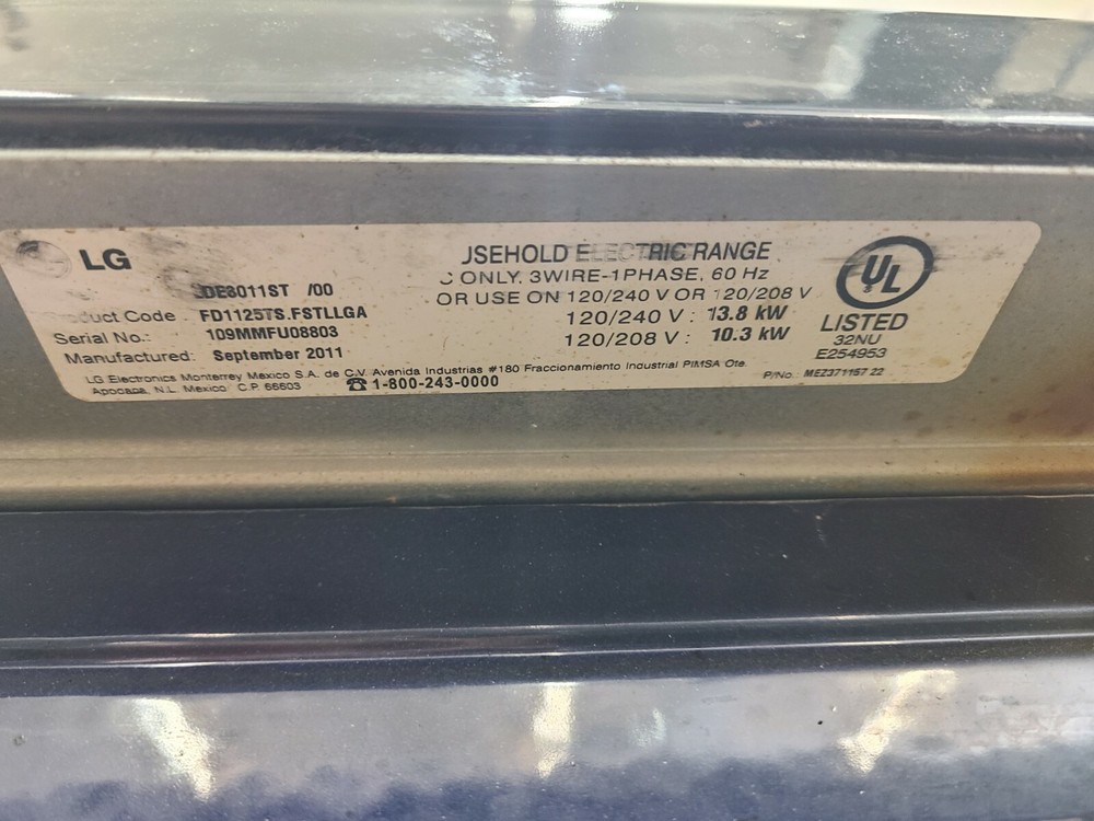 Genuine LG Range Oven Control Board # EBR64624703