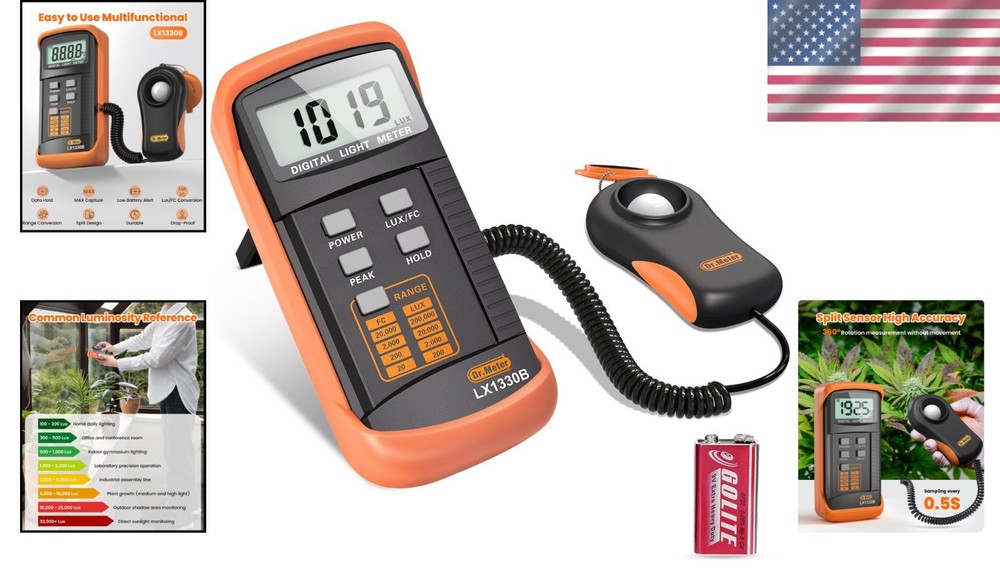 Indoor Outdoor Lighting Intensity Meter