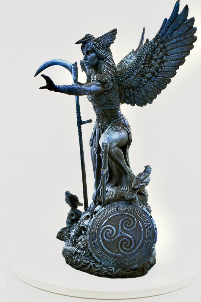 The Morrigan - Hand-cast Statue